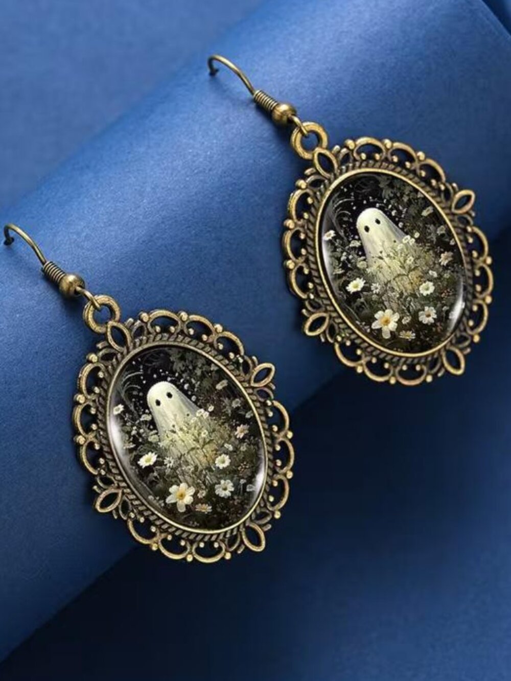 WILDFLOWER GHOST DANGLES